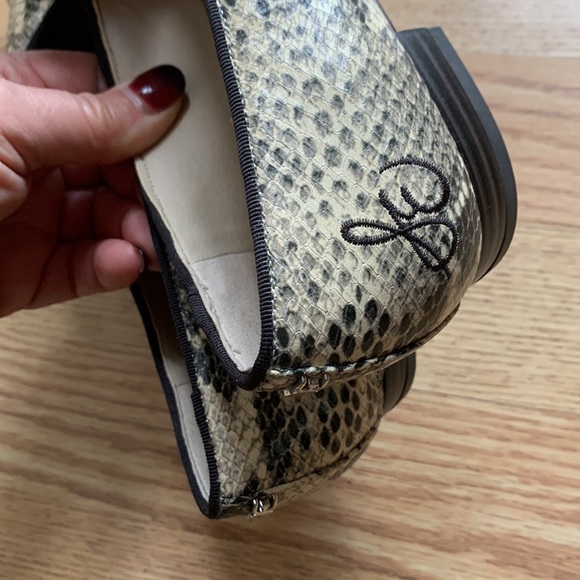 Like new Sam Edelman snake print Leather loafers - Picture 10 of 15